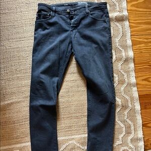 Men’s AG Tellis Slim Straight Dark Denim Jeans, size 36